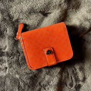 Orange Coach Wallet